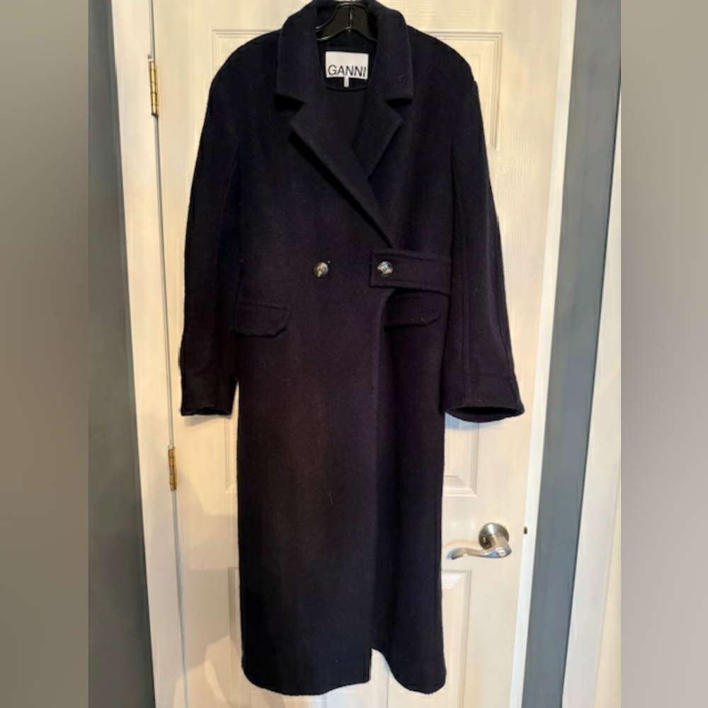 GANNI - Navy Women's Coat